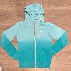 Nike Blue Zip-up Hoodie